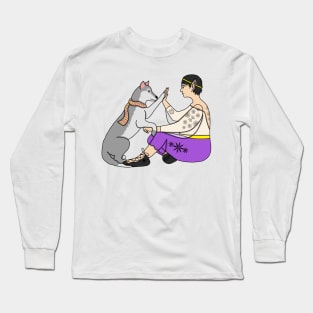 Nonbinary LGBTQ+ Pride Elf Long Sleeve T-Shirt